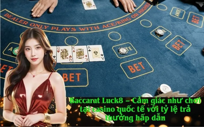 Baccarat Luck8 – Cảm giác như chơi tại casino quốc tế với tỷ lệ trả thưởng hấp dẫn
