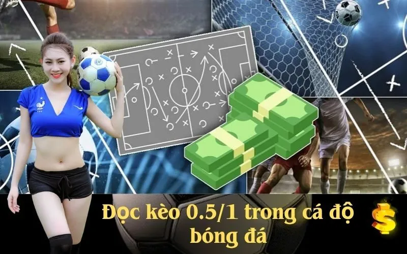 Đọc kèo 0.5/1 trong cá độ bóng đá