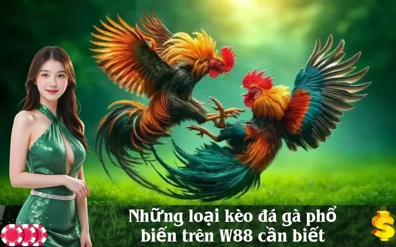 Những loại kèo đá gà phổ biến trên W88 cần biết